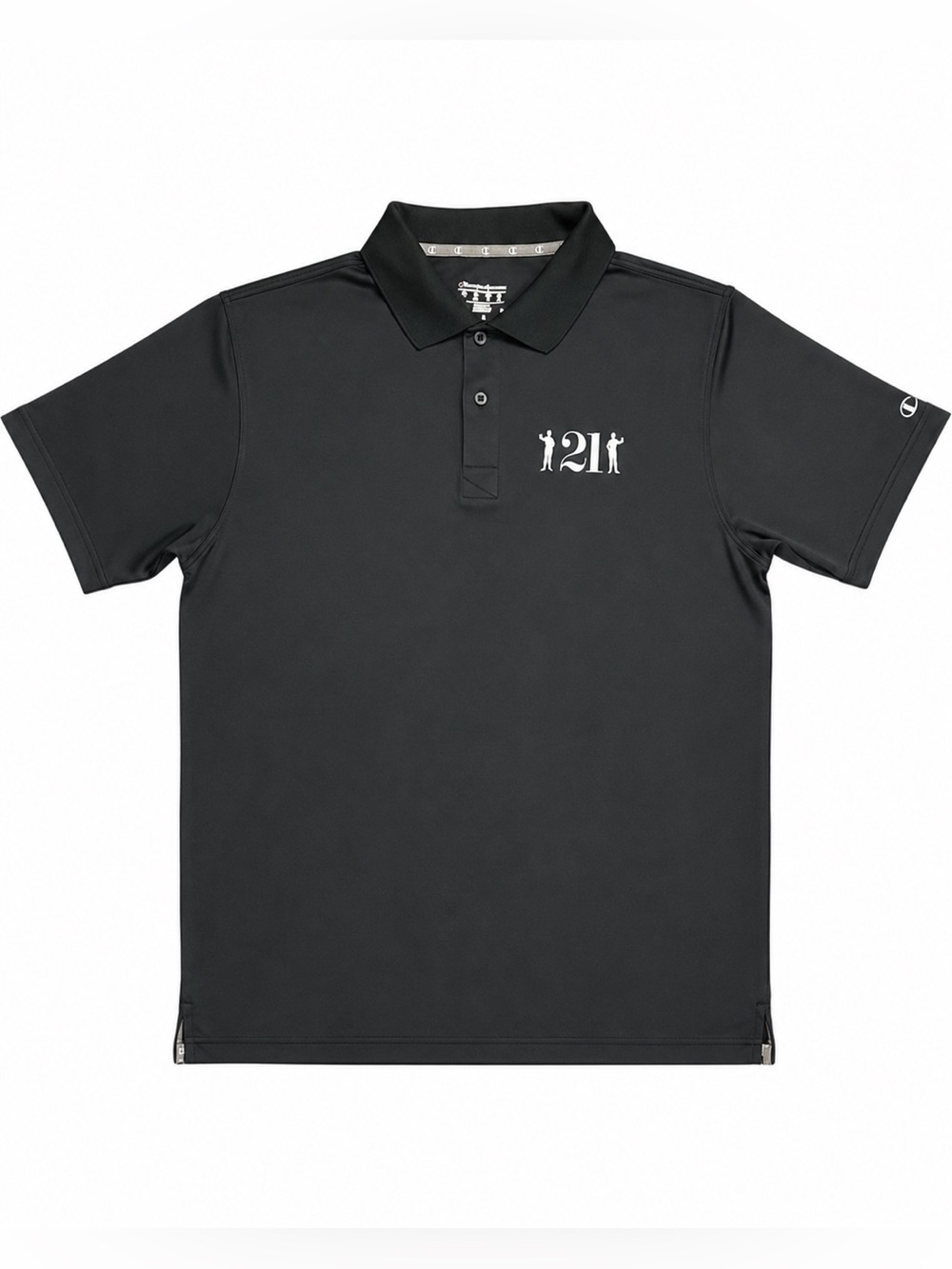 The 21 Club NYC Restaurant Black Polo Shirt Short Sleeve Size L